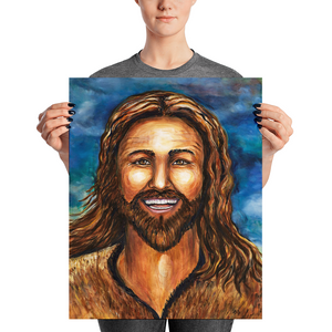 "Happy Jesus" - Prophetic Art Print