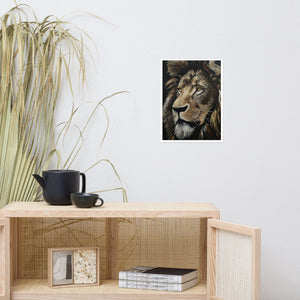 "Lion of Judah" - Prophetic Art Print with Poem